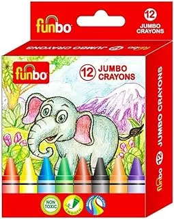 Funbo Jumbo Crayons Color Set 12-Pieces