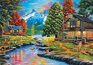 Buffalo Games - Days to Remember - Dewie Hollow - 500 Piece Jigsaw Puzzle , Orange, Yellow, Green , 21.25