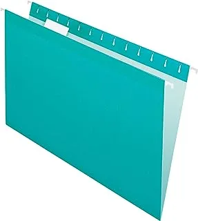 Pendaflex Hanging File Folders, Legal Size, Aqua (Pfx415315Aqu)