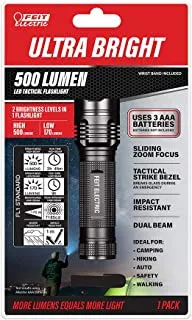 Feit Electric FL500 500 Lumens مضغوط فائق السطوع 3 خلايا AAA مصباح يدوي