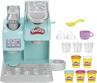 Play-Doh Kitchen Creations Colorful Cafe Playset with 5 Play Doh Modeling Compound Colors, Play_Food Coffee Toy for_Kids 3 Years and Up, Non-Toxic Art & Craft Toys