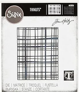 Sizzix Thinlits Die Simple Plaid by Tim Holtz, 665856, Multicolor, One Size