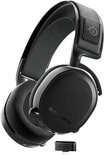SteelSeries Arctis 7+ Wireless Gaming Headset - Lossless 2.4 GHz - 30 Hour Battery Life - For PC, PS5, PS4, Mac, Android and Switch - Black