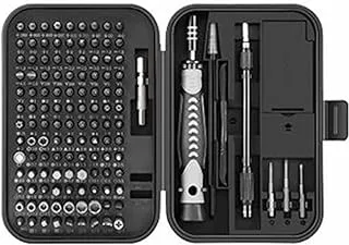 COOLBABY Precision Screwdriver Set New Version 130 in 1 Screwdriver Kit with 120 Screwdriver Bits Repair Tool Kit With Magnetizer For Smart Phone Household(Black)