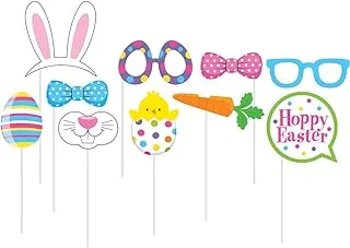 Creative Converting Easter Fun Assorted Size Plastic Stick 10 Pieces, 10-Inch Size