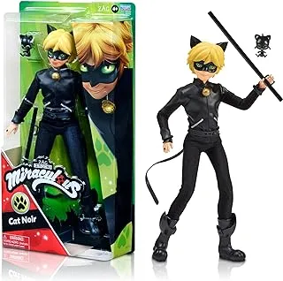 Miraculous Heroez Fshn Doll - Cat Noir Black, 11 Inches, 50002