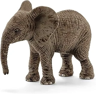 SCHLEICH SC14763 African Elephant Calf Toy Figure Brown