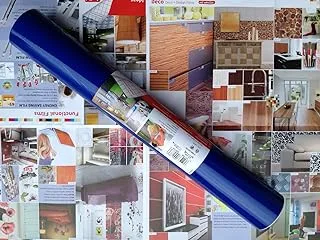 DC Fix Self Adhesive Vinyl Wrap, 45 cm x 15 Metre Size, Glossy Royal Blue