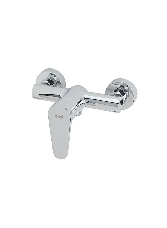 Bold Adour Shower Mixer كروم دش مثبت على الحائط صنبور نحاسي يدوي دش خلاط صمام التحكم في صنبور الحمام للمياه الباردة والساخنة كروم