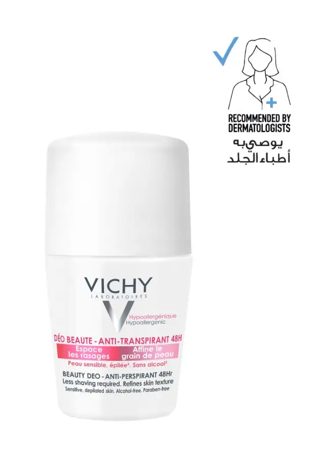 VICHY 48 Hours Anti Perspirant Beauty Deodorant For Women White 50ml