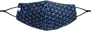 FORZA RAGAZZI Super Premium Washable Face Mask - Black And Blue Embroidery