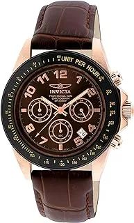 Invicta Men's 10712 Speedway Brown Dial Brown Leather Watch