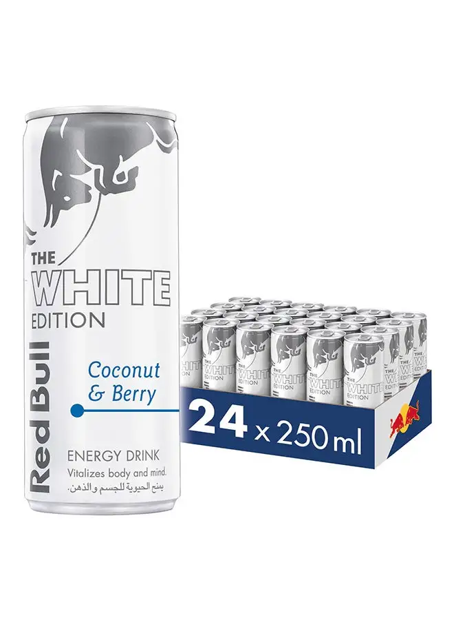 Red Bull White Edition Coconut And Berry Energy Drink 250 مل عبوة من 24 قطعة