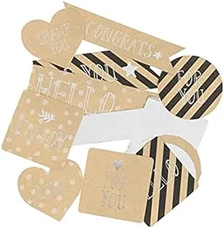 Hema Hearts Decal Set 15 Pieces, Gold