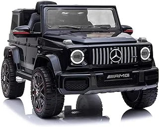 DORSA Licensed Mercedes Benz Amg G63 Ride On Car For Kids, Black, 0002-BLACK