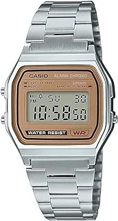 Casio Men's A158WEA-9CF Casual Classic Digital Bracelet Watch, Silver