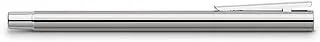 Faber-Castell 342000 1 Stück (1per Pack) Neo Slim Stainless Steel M Fountain Pen, Silver