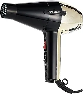 Elchim 2500140 Hand Mod 2001 Hair Dryer, Black & Gold