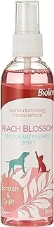 Bioline Peach Blossom Deodorant Freshing Spray 118ml, multicolor