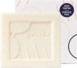 Gallinée Perfume Free Cleansing Bar - Ultra Soft Natural with Prebiotics and Lactic Acid, Perfect for Sensitive/Intimate Body Areas, 100g