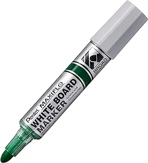 Pentel Maxiflo Broad Bullet Point White Board Marker, Green