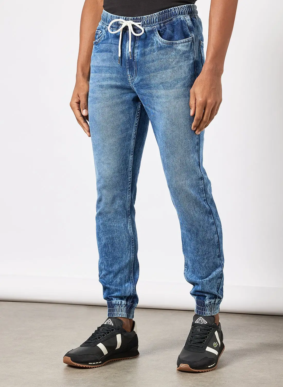 QUWA Casual Denim Joggers Denim Blue