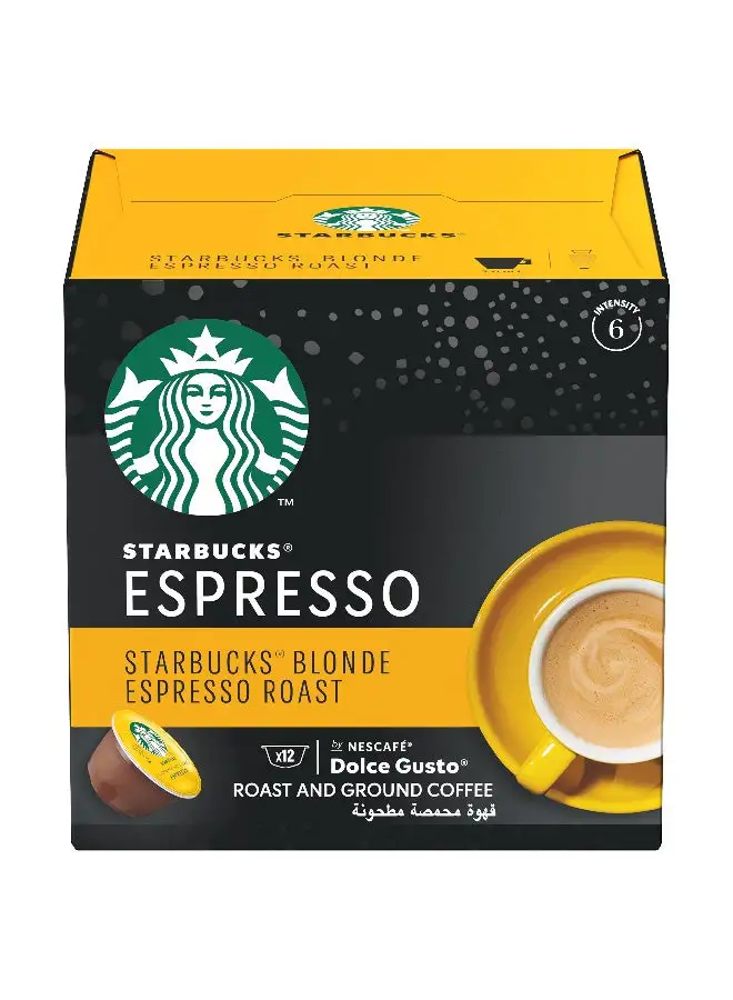 Starbucks Dulce Gusto Blonde Espresso Roast 66grams