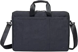 Rivacase Biscayne Sacoche Noire Premium Laptop Bag, 17.3