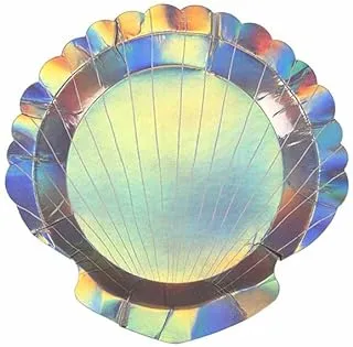 Meri Shell Plates 8 Pieces Set, Small