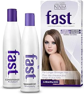 NISIM F.A.S.T Fortified Amino Scalp Therapy Shampoo & Conditioner- Promote Fast and Healthy Hair Growth (10 Ounce /300 Milliliter)