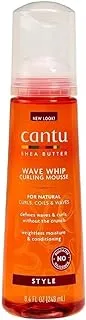 Cantu Shea Butter For Natural Hair Wave Whip Curling MoUSse, 8.4Oz (248Ml)