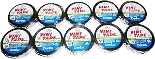 Denka Vini Electrical Insulation Tape (Black) 10 Pieces