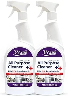 Vcare All-Purpose Cleaner Spray Versatile And Effective Tackle Tough Stains And Messes With Ease 750Ml (Pack Of 2)