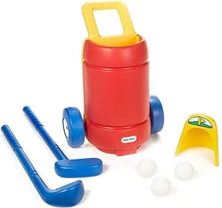 Little Tikes 612312 Totsports Easy Hit Golf Set + 3 Balls + 2 Clubs, Red/Blue/Yellow, 0