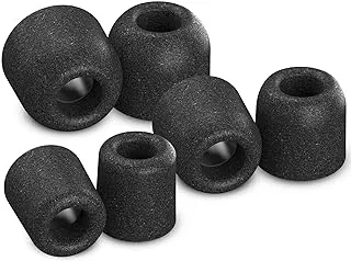 Comply Isolation Plus T-100 Memory Foam Earphone Tips for Etymotic, Klipsch, Shure, Westone & More, Noise Cancelling Soft Replacement Earbud Tips, Secure Fit (S/M/L, 3 Pairs), Wireless