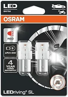 OSRAM LEDriving SL, ≜ P21/5W, Signal lights, Red, LED Retrofit, off-road use only, Blister (2 lamps)