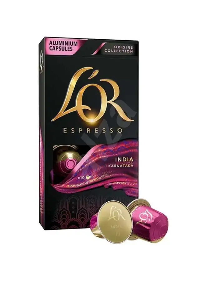 L'OR Espresso Coffee Intensity Compatible Capsules 10 Pieces 52grams