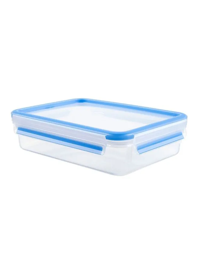 Tefal Masterseal Food Container Clear/Blue 1.2Liters