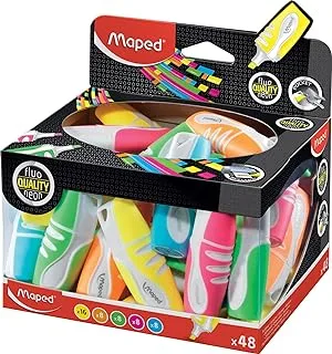 Maped Highlighter Pen Set 48-Pieces, 7 cm Size