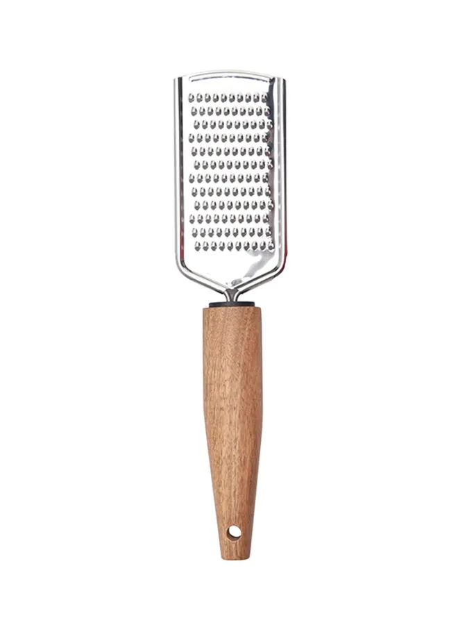 Natural Life Stainless Steel Grater Silver/Brown 25 x 5.8 x 1.9cm