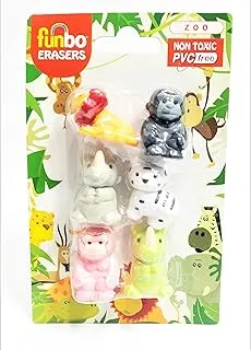 3D Eraser in Blister Pack-Zoo