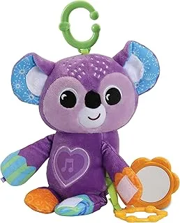 VTech - Baby Cuddle & Play Koala | Sensory Toy, Variety of Fabrics enhance Tactile Simulation | Light up Toy for Babies, Textured Hoop and Mirror | Purple