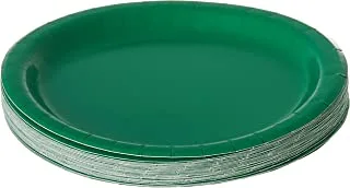 Creative Converting Touch of Colour Lunch Plate 7-Inch Size Emarald Green 24 Pieces