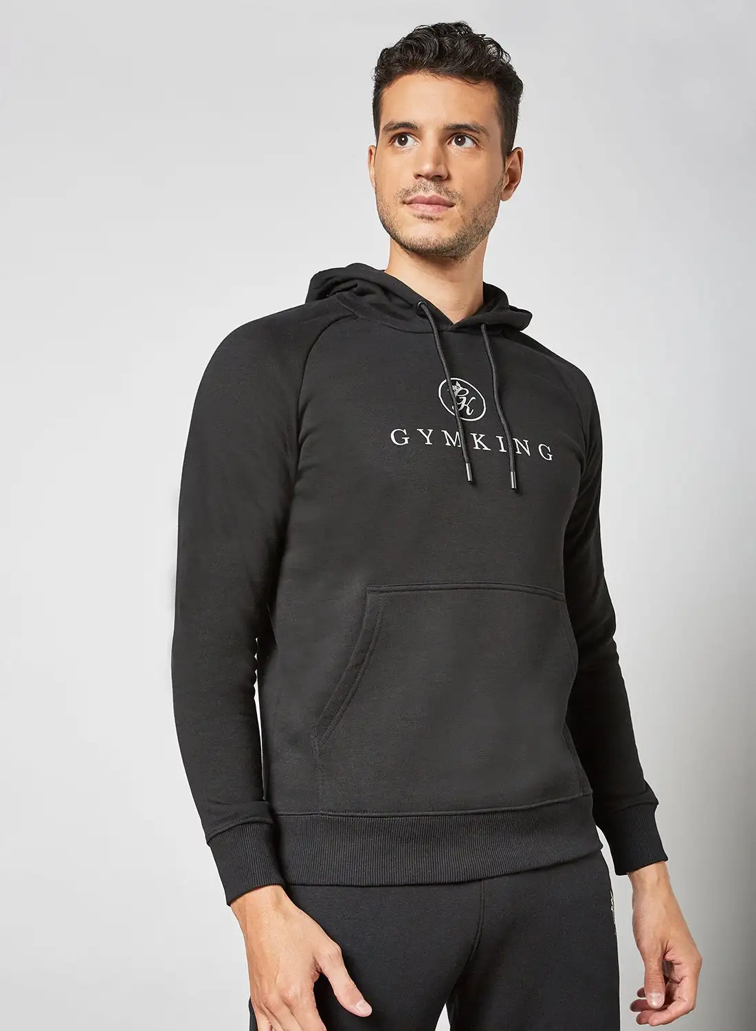 Gym King Pro Logo Hoodie Black