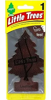 Little Trees Tree Card Air FReshener Leather, Yellow, 10290, 1-Pack