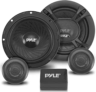 Pyle 2-Way Car Stereo Speaker System - 360W 6.5 Inch Universal Pro Audio OEM Quick Replacement Component Vehicle Door/Side Panel Mount Compatible w/Crossover Network Pyle PL6150BK, Coaxial