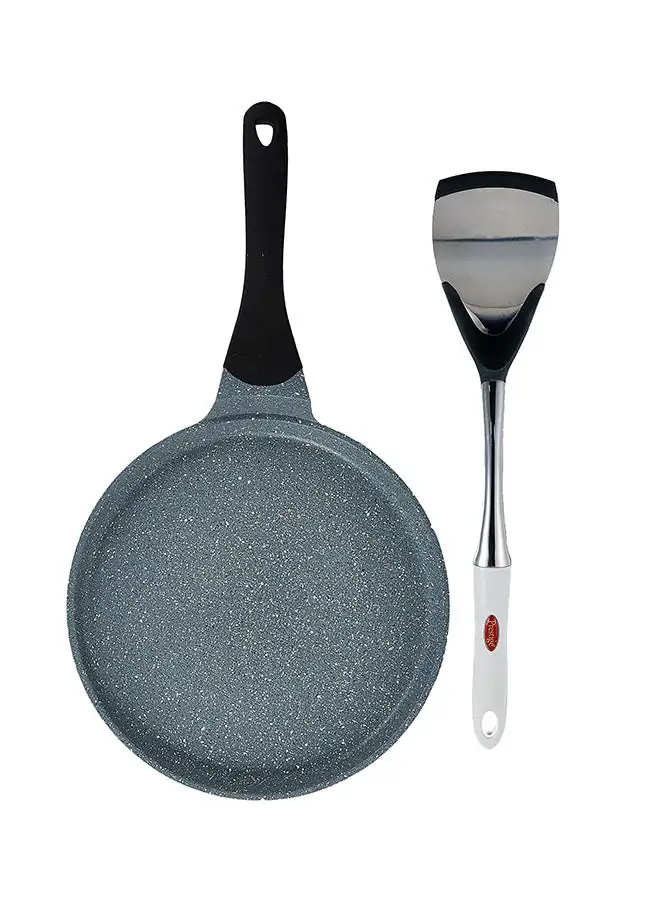 Prestige Cast Aluminum Tawa+ Turner Grey/Black/White 32cm