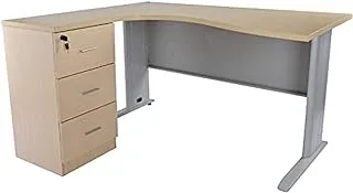 Mahmayi Stazion 1412 Modern Office Workstation Oak, Beige, Dua 160