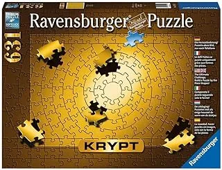 Ravensburger Krypt Spiral Jigsaw Puzzle, Gold (631 Pieces),15152