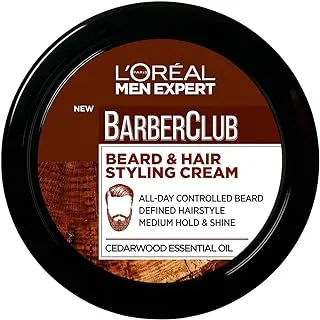 L'Oreal Paris Men Expert Barber Club Beard and Hair Styling Cream, 75 ml